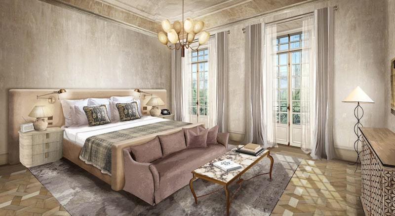 Habitación modelo de Soho House CDMX. Habitación modelo de Soho House CDMX.