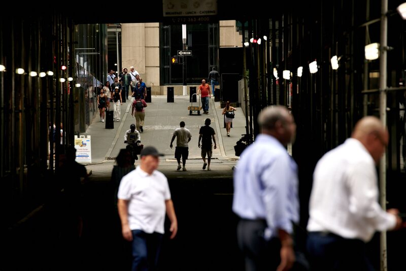 Pedestrians near the New York Stock Exchange (NYSE) in New York, US, on Monday, Aug. 28, 2023. Stocks advanced, while bond yields retreated at the start of a week jam-packed with economic reports that will help shape the outlook for Federal Reserve policy. Photographer: Gabby Jones/Bloomberg Pedestrians near the New York Stock Exchange (NYSE) in New York, US, on Monday, Aug. 28, 2023. Stocks advanced, while bond yields retreated at the start of a week jam-packed with economic reports that will help shape the outlook for Federal Reserve policy. Photographer: Gabby Jones/Bloomberg