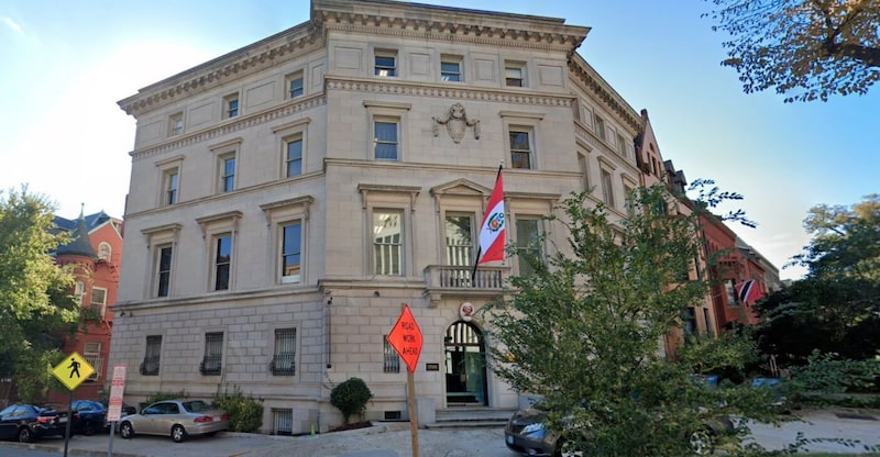 El edificio diplomático fue escenario de un hecho policial, en el cual el servicio secreto mató a un intruso que había ingresado ilegalmente El edificio diplomático fue escenario de un hecho policial, en el cual el servicio secreto mató a un intruso que había ingresado ilegalmente