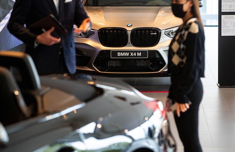 Inside a BMW AG Auto Showroom as Robust Prices Help Offset Chip Shortage Crunch. Inside a BMW AG Auto Showroom as Robust Prices Help Offset Chip Shortage Crunch.
