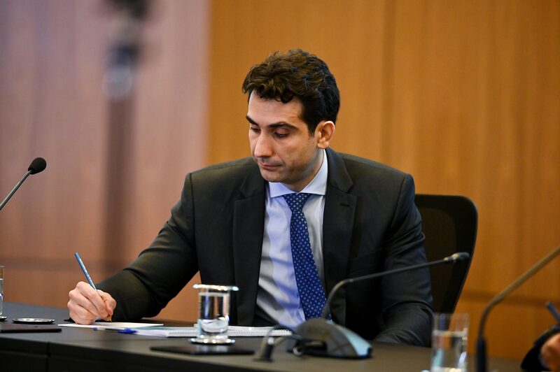 Gabriel Galipolo, incoming governor of the Central Bank of Brazil, during a quarterly inflation news conference in Brasilia, Brazil, on Thursday, Dec. 19, 2024. Brazil's central bank lifted its economic growth forecasts for this year and next as policymakers pledge higher interest rates to tame inflationary pressures from overheated activity. Photographer: Ton Molina/Bloomberg Gabriel Galipolo, incoming governor of the Central Bank of Brazil, during a quarterly inflation news conference in Brasilia, Brazil, on Thursday, Dec. 19, 2024. Brazil's central bank lifted its economic growth forecasts for this year and next as policymakers pledge higher interest rates to tame inflationary pressures from overheated activity. Photographer: Ton Molina/Bloomberg