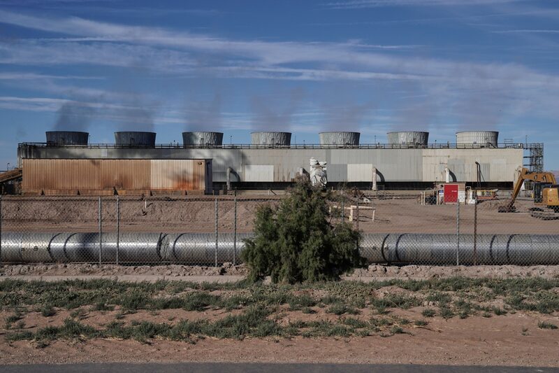 Una central geotérmica de vapor seco en Calipatria, California. Fotógrafo: Bing Guan/Bloomberg Una central geotérmica de vapor seco en Calipatria, California. Fotógrafo: Bing Guan/Bloomberg