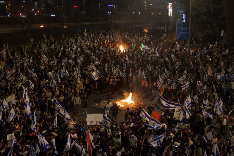 Imagen de una protesta en Israel Imagen de una protesta en Israel