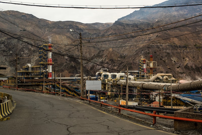 The Codelco El Teniente Mine And Processing Facility As Copper Wavers The Codelco El Teniente Mine And Processing Facility As Copper Wavers