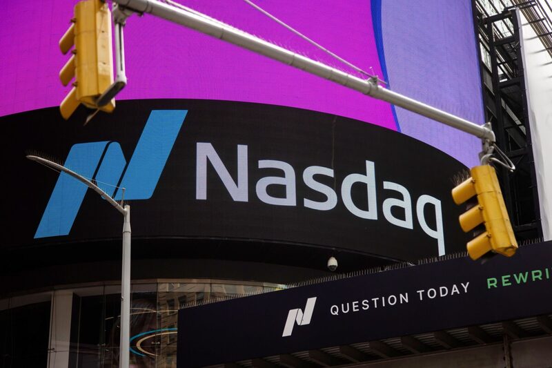 El Nasdaq MarketSite en Nueva York. El Nasdaq MarketSite en Nueva York.