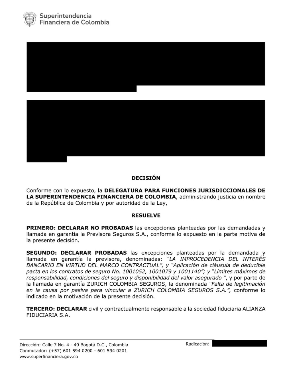 Sentencia 2 Sentencia 2