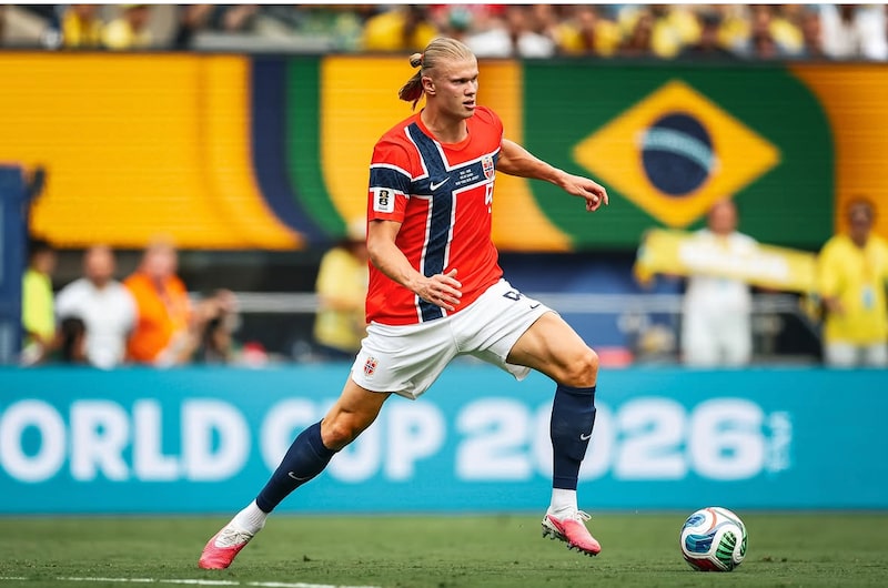 Erling Haaland, futbolista noruego. Erling Haaland, futbolista noruego.