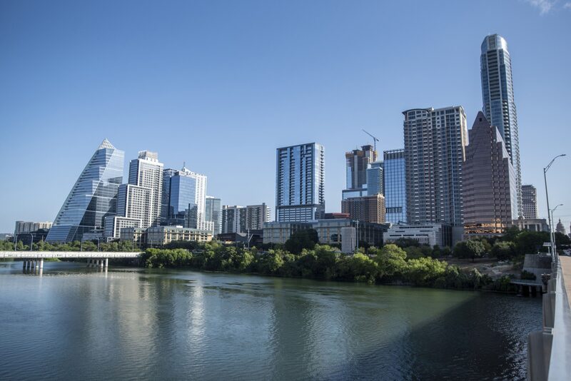 Prédios em Austin, sede do SXSW, um dos principais festivais de inovação dos Estados Unidos Prédios em Austin, sede do SXSW, um dos principais festivais de inovação dos Estados Unidos