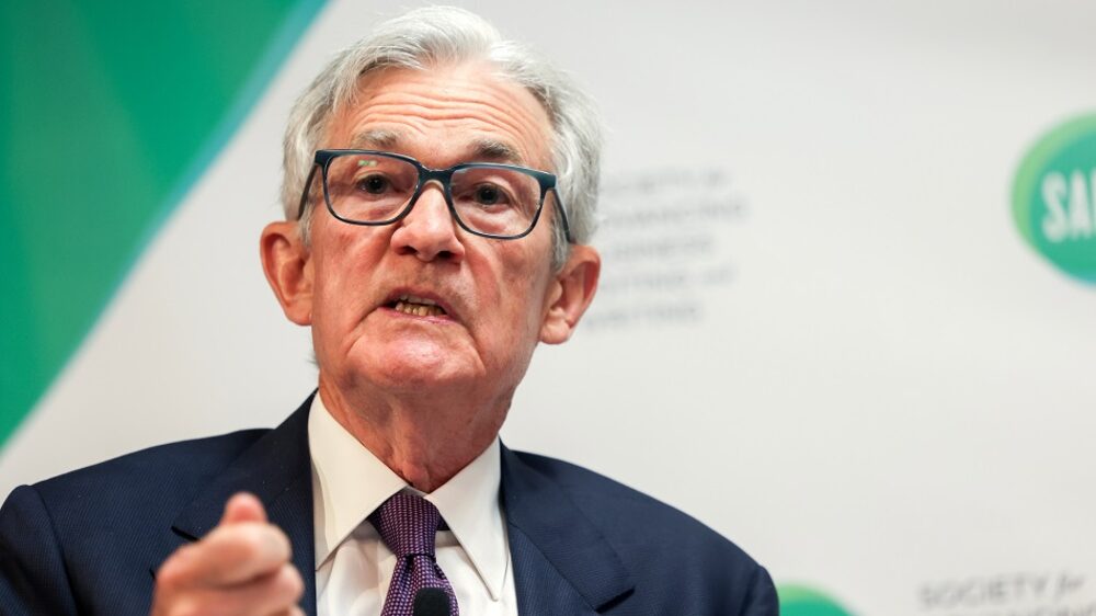 Jerome Powell, chairman of the US Federal Reserve, during the Society For Advancing Business Editing And Writing (SABEW) annual conference in Arlington, Virginia, US, on Friday, April 4, 2025. President Donald Trump called on Powell to slash interest rates, reiterating his longstanding desire for the central bank to keep rates low to stoke consumer demand. Photographer: Tierney L. Cross/Bloomberg via Getty Images Jerome Powell, chairman of the US Federal Reserve, during the Society For Advancing Business Editing And Writing (SABEW) annual conference in Arlington, Virginia, US, on Friday, April 4, 2025. President Donald Trump called on Powell to slash interest rates, reiterating his longstanding desire for the central bank to keep rates low to stoke consumer demand. Photographer: Tierney L. Cross/Bloomberg via Getty Images