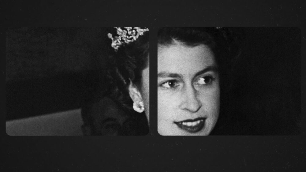 La reina durante su juventud La reina durante su juventud