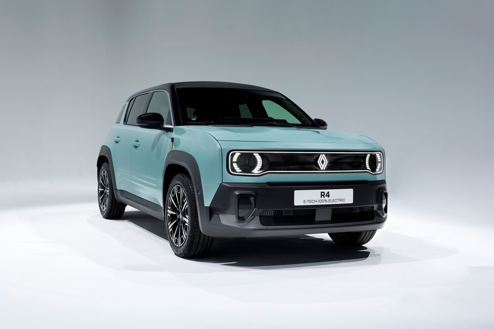 O novo Renault R4 E-Tech apresentado pela Renault no Salão do Automóvel de Paris nesta segunda-feira (14) O novo Renault R4 E-Tech apresentado pela Renault no Salão do Automóvel de Paris nesta segunda-feira (14)