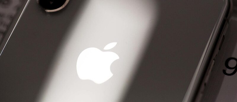 An iPhone X smartphone. An iPhone X smartphone.