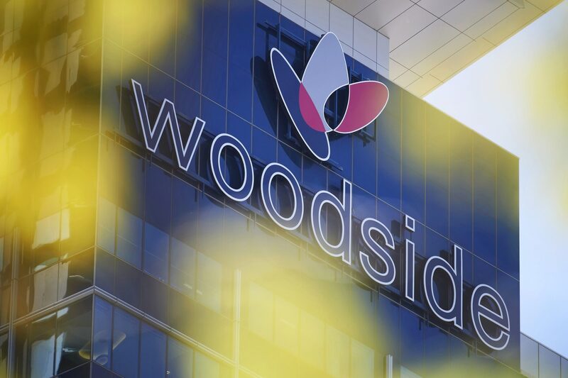 El logotipo de Woodside.  El logotipo de Woodside.