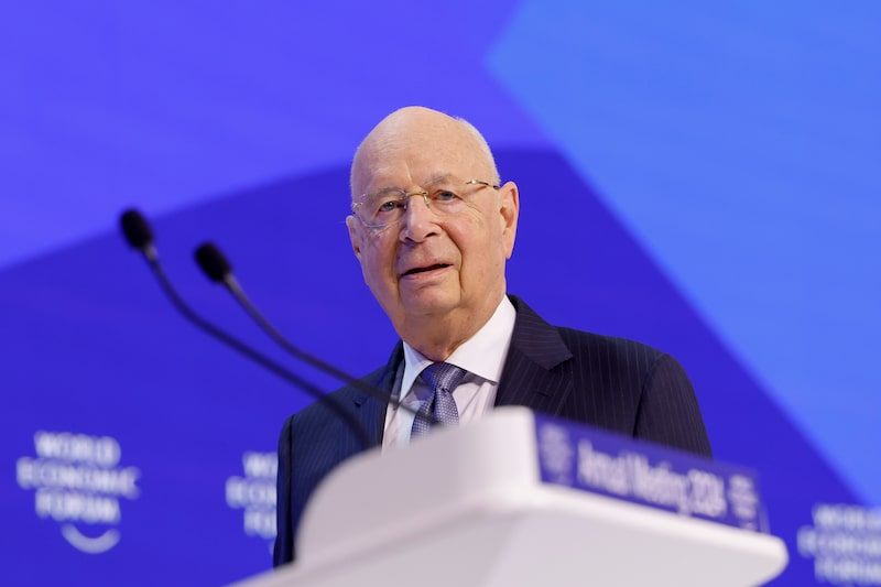 Fundador del Foro Económico Mundial, Klaus Schwab. Fundador del Foro Económico Mundial, Klaus Schwab.