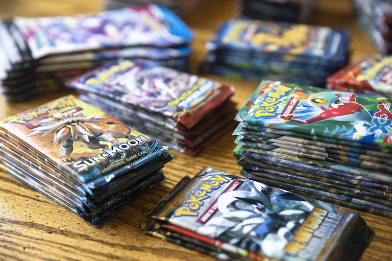 Paquetes de tarjetas de Pokémon. Paquetes de tarjetas de Pokémon.