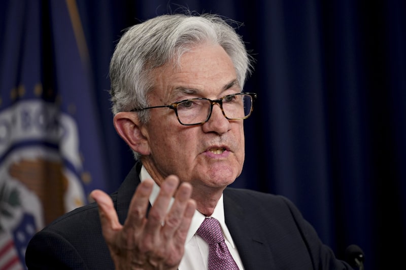 Jerome Powell habla durante una conferencia de prensa tras una reunión del Comité Federal de Mercado Abierto en Washington, D.C., el 4 de mayo. Fotógrafo: Al Drago/Bloomberg Jerome Powell habla durante una conferencia de prensa tras una reunión del Comité Federal de Mercado Abierto en Washington, D.C., el 4 de mayo. Fotógrafo: Al Drago/Bloomberg