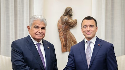La agenda y los temas que abordarán Mulino y Noboa en su reunión en Guayaquil, Ecuador La agenda y los temas que abordarán Mulino y Noboa en su reunión en Guayaquil, Ecuador