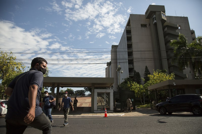El Banco Central de Paraguay en Asunción, Paraguay, el jueves 23 de diciembre de 2021. Fotógrafo: Santi Carneri/Bloomberg El Banco Central de Paraguay en Asunción, Paraguay, el jueves 23 de diciembre de 2021. Fotógrafo: Santi Carneri/Bloomberg