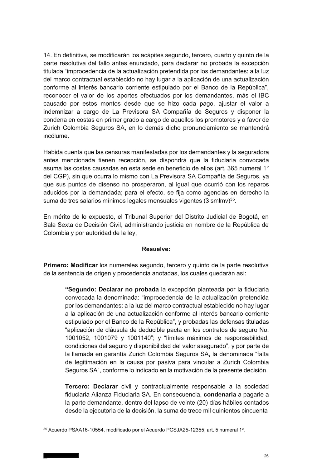 Tribunal Superior de Bogotá Tribunal Superior de Bogotá