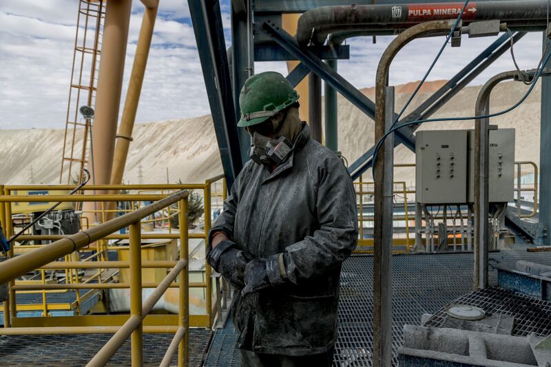 La mina de cobre a cielo abierto Codelco Chuquicamata, cerca de Calama, Chile La mina de cobre a cielo abierto Codelco Chuquicamata, cerca de Calama, Chile