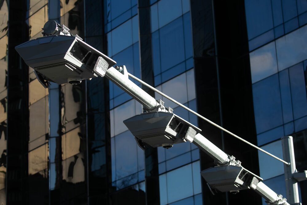 Lectores E-ZPass y cámaras de escaneado de matrículas en Columbus Circle, Nueva York, el 3 de enero. Lectores E-ZPass y cámaras de escaneado de matrículas en Columbus Circle, Nueva York, el 3 de enero.