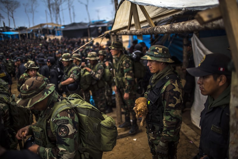 Militares peruanos. Militares peruanos.