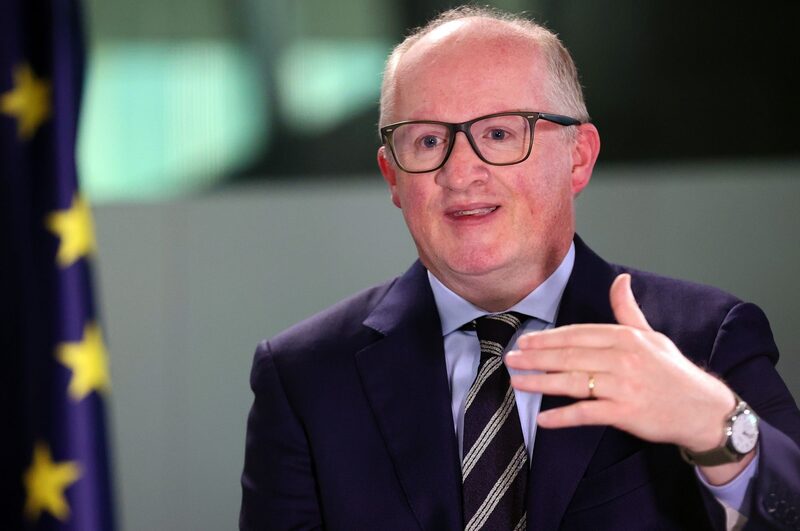 Economista chefe do BCE, Philip Lane, fala durante entrevista Economista chefe do BCE, Philip Lane, fala durante entrevista