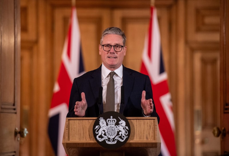 Keir Starmer, UK prime minister, speaks during a news conference following his first cabinet meeting, at Downing Street in London, UK, on Saturday, Jul. 6, 2024. A former Bank of England economist, the first Black Briton to attend Harvard Law School and an ex-union worker are among those given top jobs in Britain’s first Labour government in 14 years. Photographer: Chris J. Ratcliffe/Bloomberg Keir Starmer, UK prime minister, speaks during a news conference following his first cabinet meeting, at Downing Street in London, UK, on Saturday, Jul. 6, 2024. A former Bank of England economist, the first Black Briton to attend Harvard Law School and an ex-union worker are among those given top jobs in Britain’s first Labour government in 14 years. Photographer: Chris J. Ratcliffe/Bloomberg