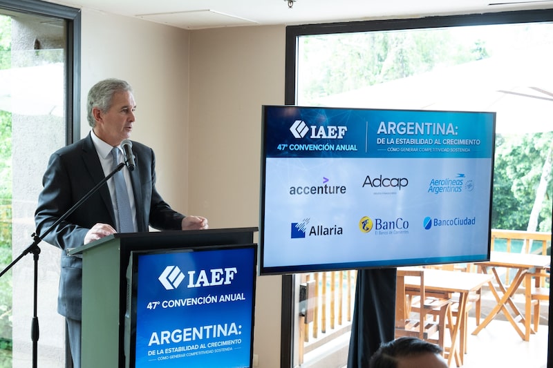 El canciller Pablo Quirno durante la Convención Anual del IAEF 2026. Foto gentileza IAEF. El canciller Pablo Quirno durante la Convención Anual del IAEF 2026. Foto gentileza IAEF.