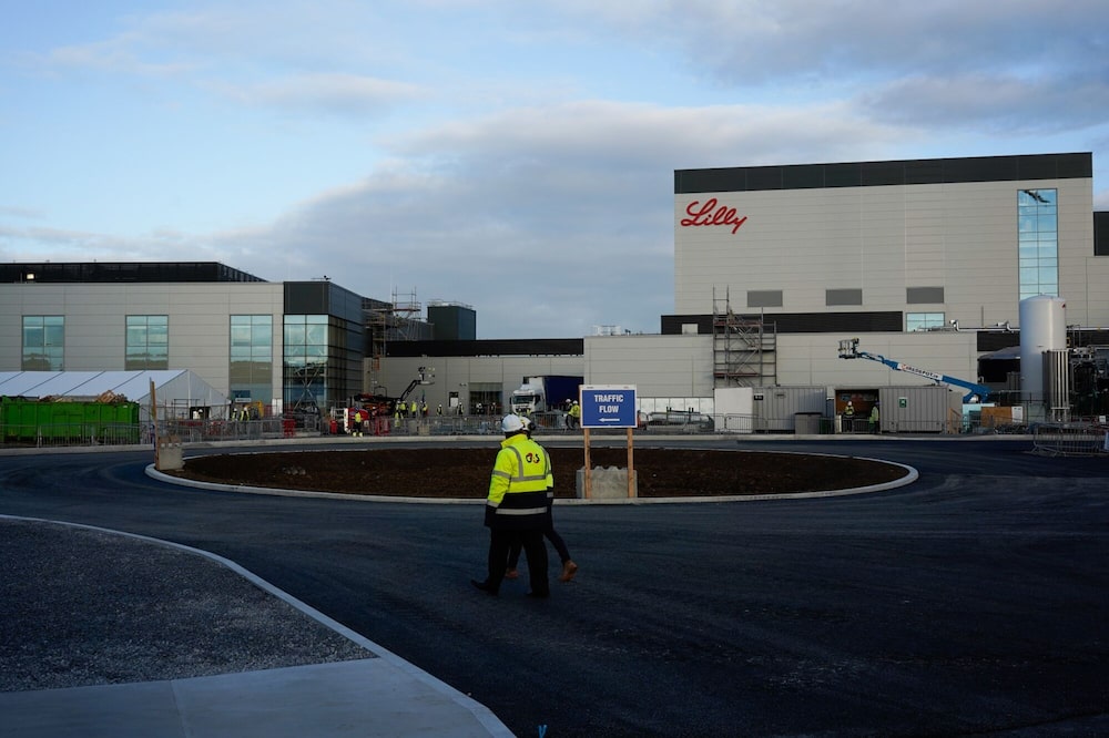 La planta de fabricación de Eli Lilly & Co. en Limerick, Irlanda, el jueves 12 de septiembre de 2024. La planta de fabricación de Eli Lilly & Co. en Limerick, Irlanda, el jueves 12 de septiembre de 2024.
