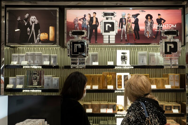 Paco Rabanne perfumes. Photographer: Igor Golovniov/AFP/Getty Images Paco Rabanne perfumes. Photographer: Igor Golovniov/AFP/Getty Images