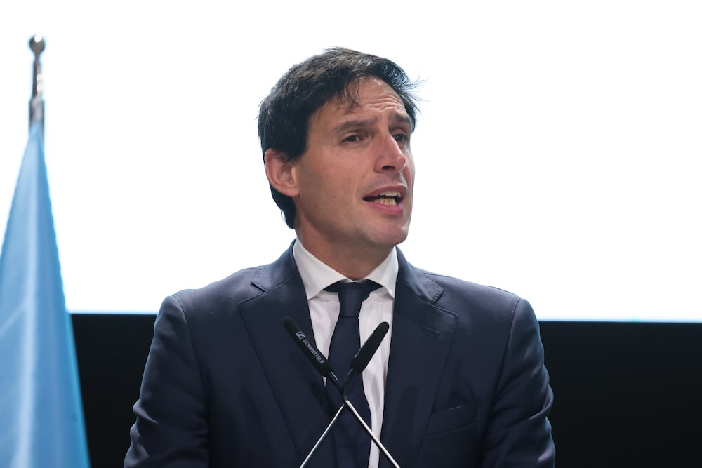 Wopke Hoekstra, comisario de la Unión Europea para el clima, en la conferencia sobre el clima COP29 en Bakú. Fotógrafo: Andrey Rudakov/Bloomberg Wopke Hoekstra, comisario de la Unión Europea para el clima, en la conferencia sobre el clima COP29 en Bakú. Fotógrafo: Andrey Rudakov/Bloomberg