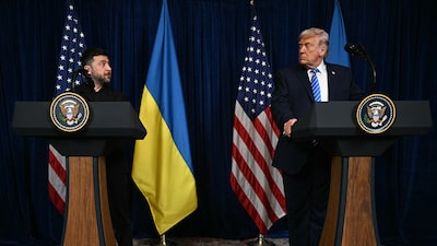 Trump se dirige a la cumbre de la OTAN para reunirse con Zelenskyy y enfrentarse a aliados recelosos Trump se dirige a la cumbre de la OTAN para reunirse con Zelenskyy y enfrentarse a aliados recelosos