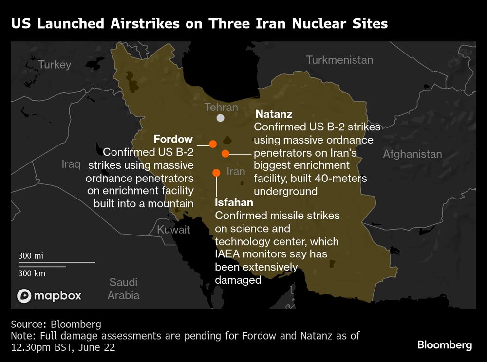EUA atacaram três estruturas nucleares do Irã no fim de semana EUA atacaram três estruturas nucleares do Irã no fim de semana