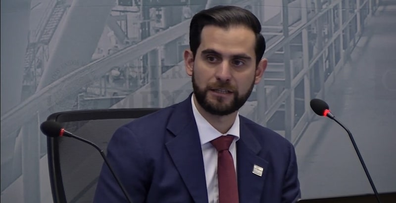 Guillermo Lastra Ortiz, secretario ejecutivo de la CNH durante su primera sesión en el cargo el 16 de mayo de 2023 (Imagen: YouTube). Guillermo Lastra Ortiz, secretario ejecutivo de la CNH durante su primera sesión en el cargo el 16 de mayo de 2023 (Imagen: YouTube).