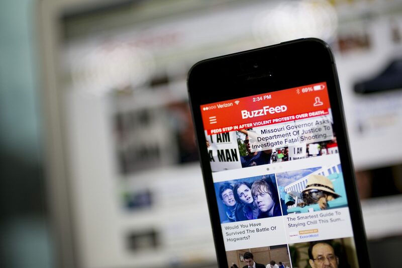 The Buzzfeed Inc. application. The Buzzfeed Inc. application.