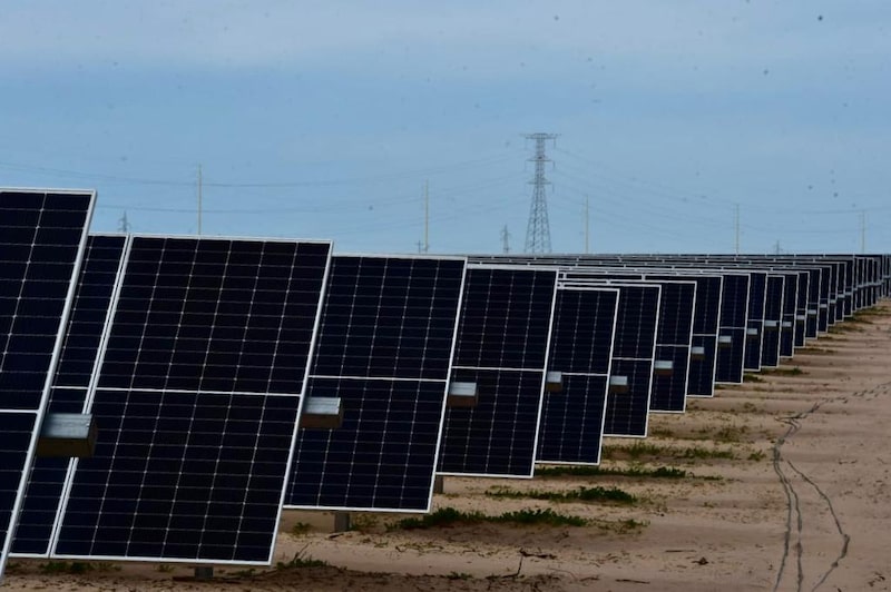 Paneles solares de la planta solar fotovoltaica Puerto Peñasco de la compañía estatal CFE en Puerto Peñasco, Sonora (Foto: CFE). Paneles solares de la planta solar fotovoltaica Puerto Peñasco de la compañía estatal CFE en Puerto Peñasco, Sonora (Foto: CFE).