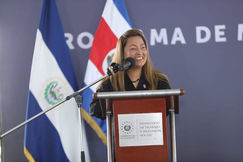 Lina Ajoy, en un evento en El Salvador, el 16 de septiembre de 2025. Lina Ajoy, en un evento en El Salvador, el 16 de septiembre de 2025.