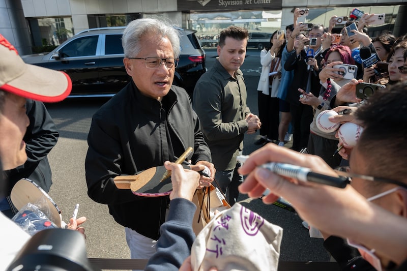 Jensen Huang en Taipéi el 29 de enero. Fotógrafo: Lam Yik Fei/Bloomberg Jensen Huang en Taipéi el 29 de enero. Fotógrafo: Lam Yik Fei/Bloomberg