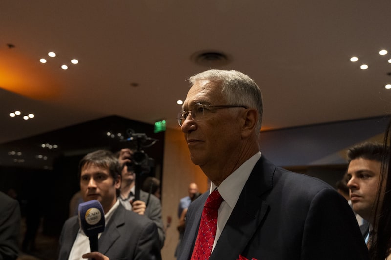 Ricardo Salinas Pliego, chairman and president of Grupo Elektra SAB DE CV, center, departs the Conservative Political Action Conference (CPAC) Argentina in Buenos Aires, Argentina, on Wednesday, Dec. 4, 2024. CPAC Argentina serves as a platform to promote conservative principles in Argentina and the region. Photographer: Anita Pouchard Serra/Bloomberg Ricardo Salinas Pliego, chairman and president of Grupo Elektra SAB DE CV, center, departs the Conservative Political Action Conference (CPAC) Argentina in Buenos Aires, Argentina, on Wednesday, Dec. 4, 2024. CPAC Argentina serves as a platform to promote conservative principles in Argentina and the region. Photographer: Anita Pouchard Serra/Bloomberg