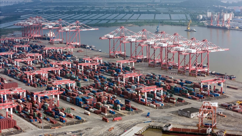 El puerto de Nansha en Guangzhou, China. Foto: Bloomberg El puerto de Nansha en Guangzhou, China. Foto: Bloomberg