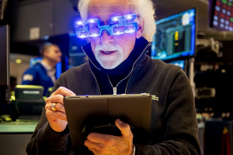 Trader na Bolsa de Nova York Trader na Bolsa de Nova York