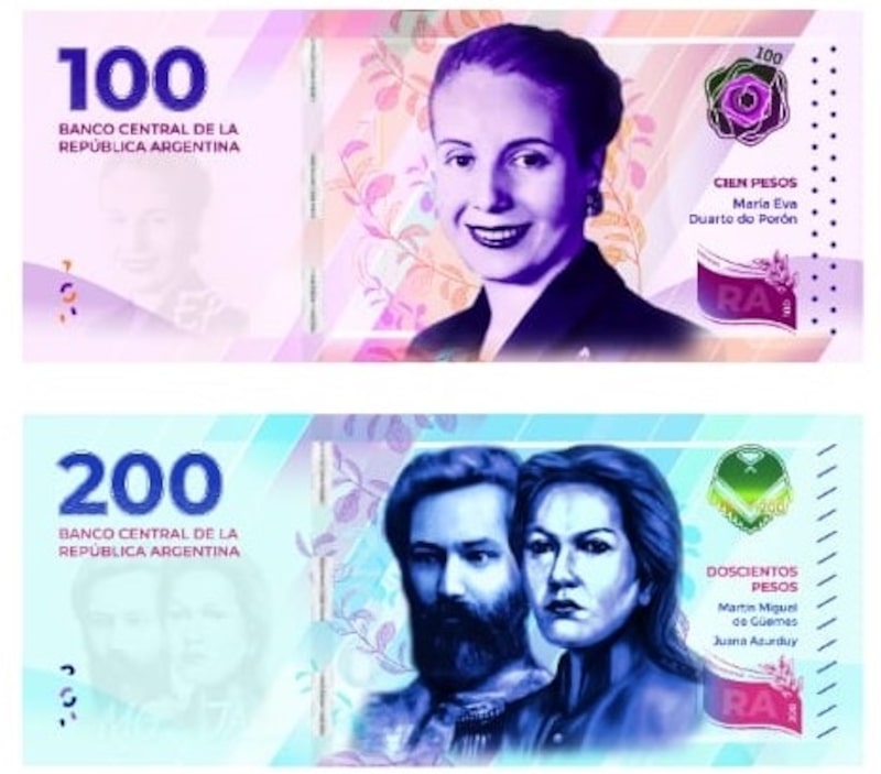 Nuevos billetes en Argentina Nuevos billetes en Argentina