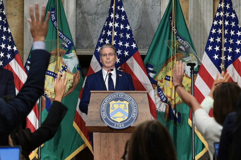 Treasury Secretary Scott Bessent Holds A Press Conference Treasury Secretary Scott Bessent Holds A Press Conference