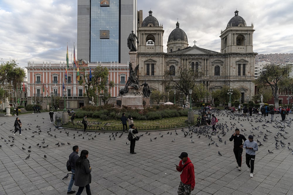 Plaza Murillo en La Paz, Bolivia, el miércoles 18 de junio de 2025. Plaza Murillo en La Paz, Bolivia, el miércoles 18 de junio de 2025.