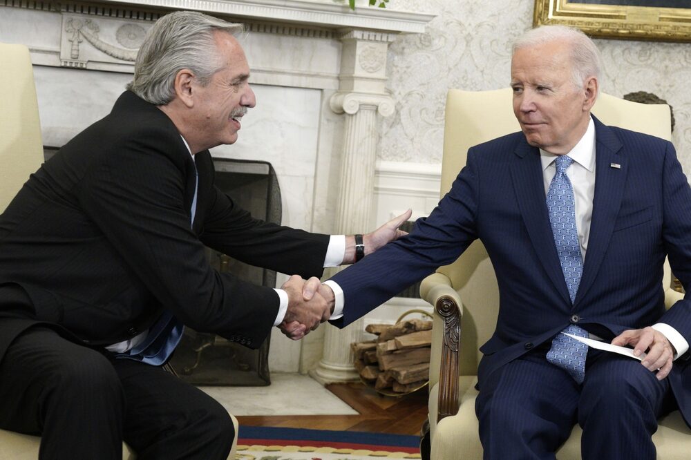 El encuentro en Washington fue la primera reunión bilateral entre ambos mandatarios Photographer: Yuri Gripas/Abaca/Bloomberg El encuentro en Washington fue la primera reunión bilateral entre ambos mandatarios Photographer: Yuri Gripas/Abaca/Bloomberg