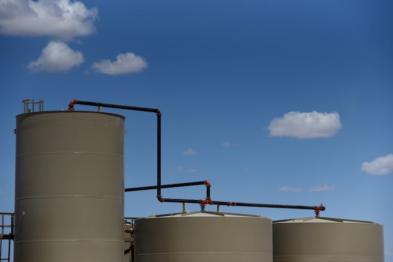 Separation tanks in Texas, U.S.. Photographer: Bloomberg Creative Photos/Bloomberg Separation tanks in Texas, U.S.. Photographer: Bloomberg Creative Photos/Bloomberg