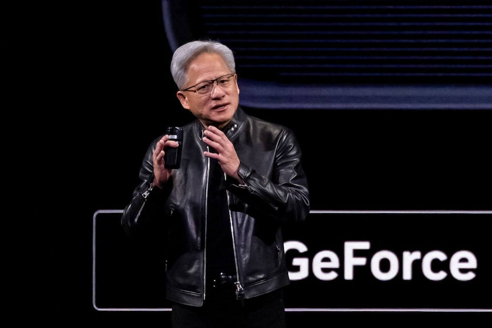 Jensen Huang, director ejecutivo de Nvidia Corp., pronuncia un discurso durante la conferencia Nvidia GTC en San José, California, EE. UU., el lunes 16 de marzo de 2026. Jensen Huang, director ejecutivo de Nvidia Corp., pronuncia un discurso durante la conferencia Nvidia GTC en San José, California, EE. UU., el lunes 16 de marzo de 2026.