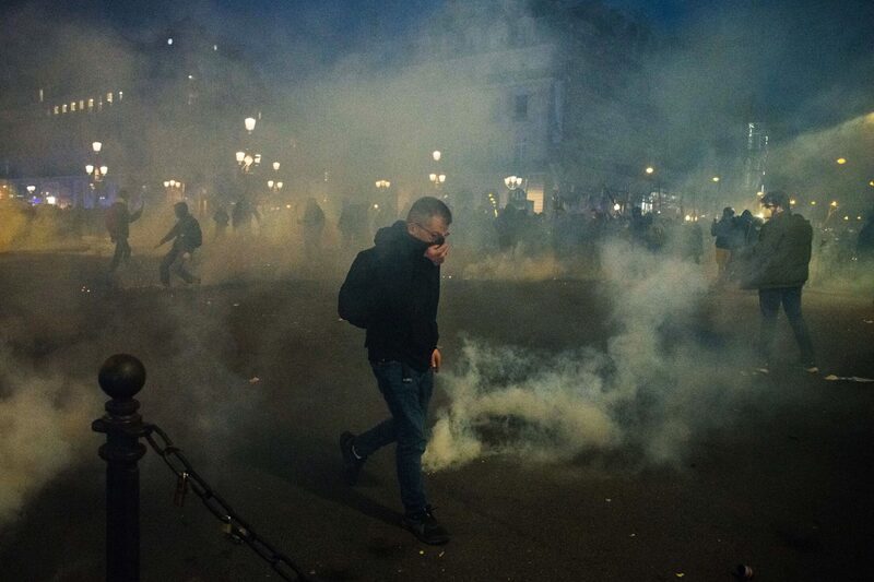 Imagen de una protesta en Francia Imagen de una protesta en Francia