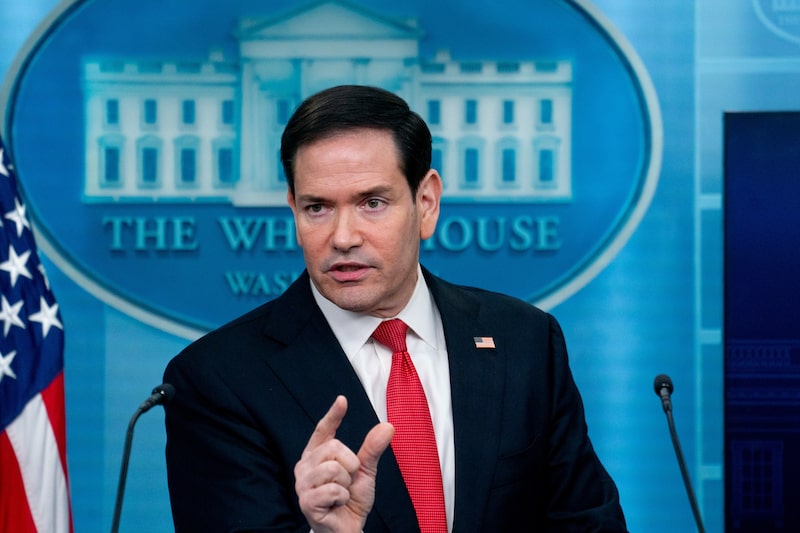 El secretario de Estado Marco Rubio durante una rueda de prensa en la sala de prensa James S. Brady de la Casa Blanca, en Washington, el 5 de mayo. Fotógrafa: Stefani Reynolds/Bloomberg El secretario de Estado Marco Rubio durante una rueda de prensa en la sala de prensa James S. Brady de la Casa Blanca, en Washington, el 5 de mayo. Fotógrafa: Stefani Reynolds/Bloomberg
